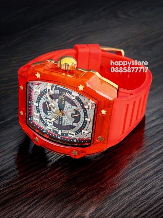 INVICTA Cyclone Red 49 mm, Инвикта нов ръчен часовник