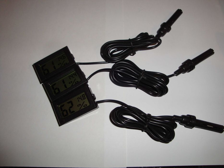 termometru digital hidrometru cu senzor fir 1m pentru solar incubator