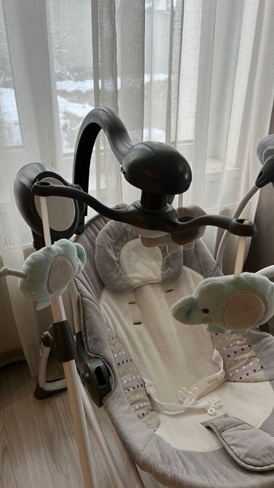 CANGAROO Електрическа люлка - шезлонг SWING STAR СИВ