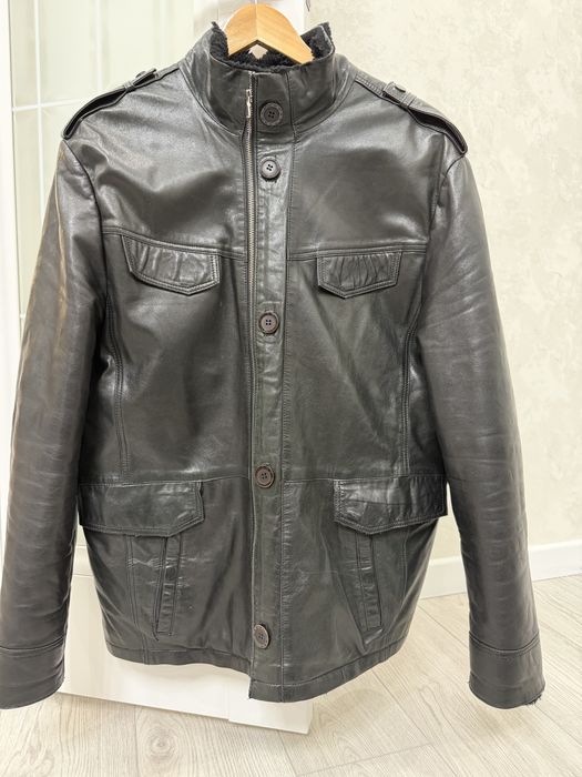 Кожанная дубленка