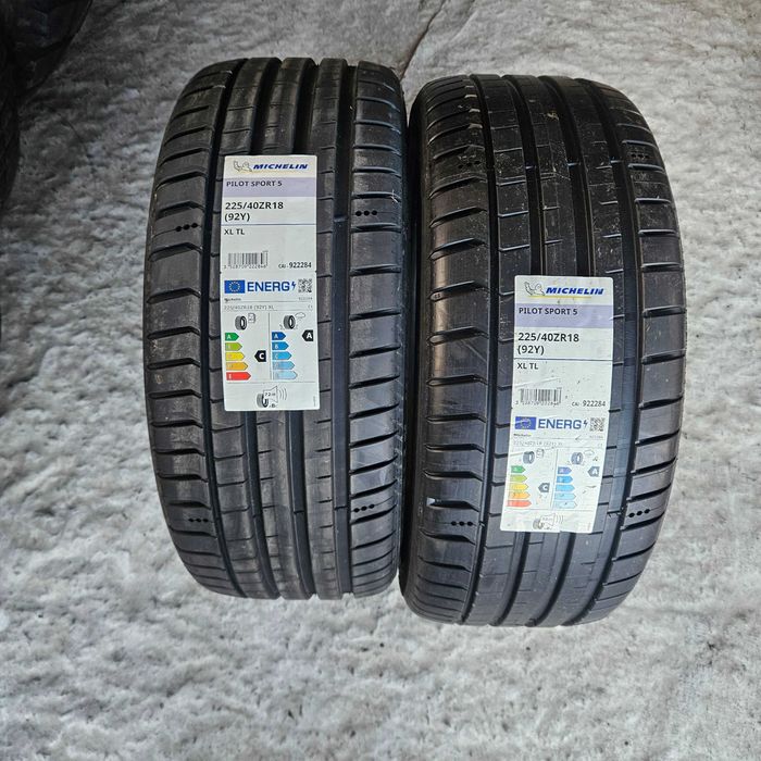 2 Нови летни гуми 225/40ZR18 Michelin Pilot Sport 5 XL 92Y с борд