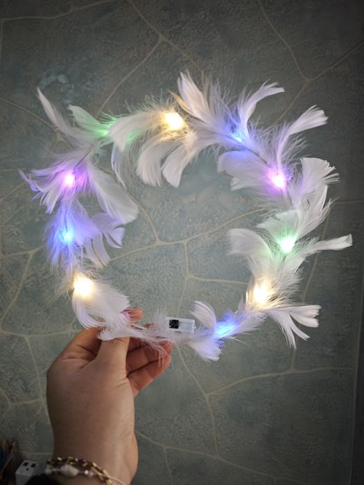 Set 2 coronițe îngeraș, cu instalatie