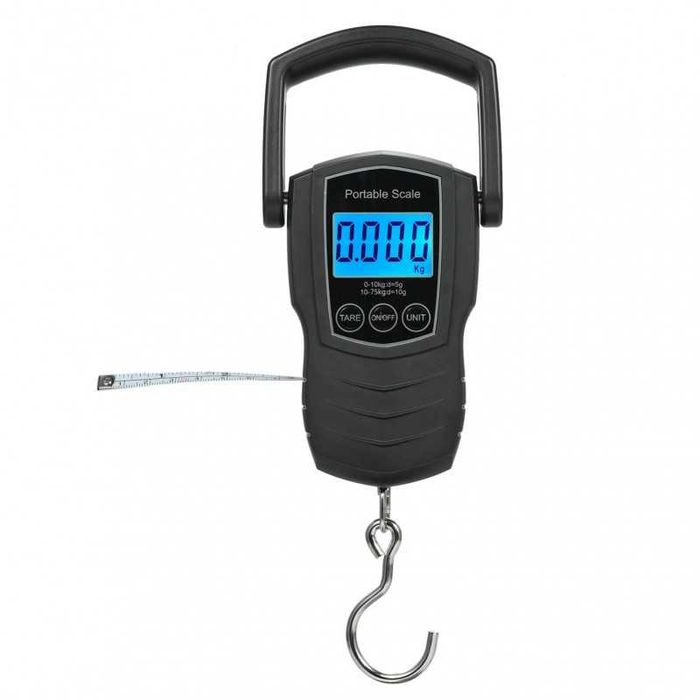 Ръчна електронна везна с кука до 10/50 kg с резолюция 5/10 g, 20214431