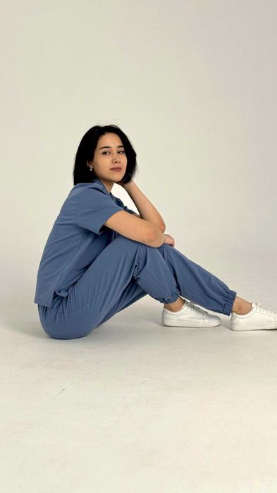 Костюм спортивный женский, повседневный, комплект двойка, Турция