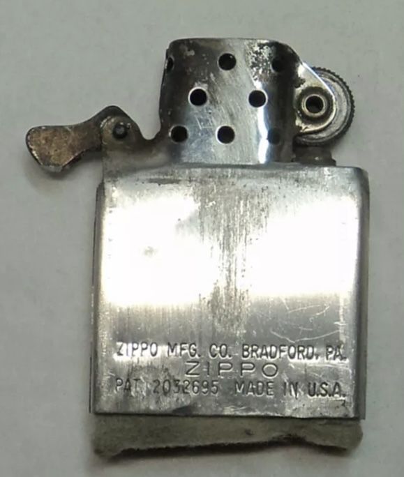 Brichetă Zippo originală din 1949 cu inserție originală din 1949