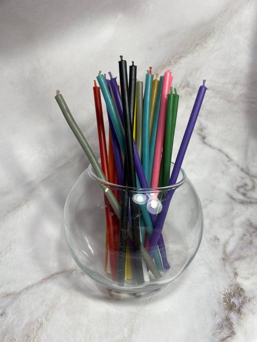 Свечи восковые тонкие