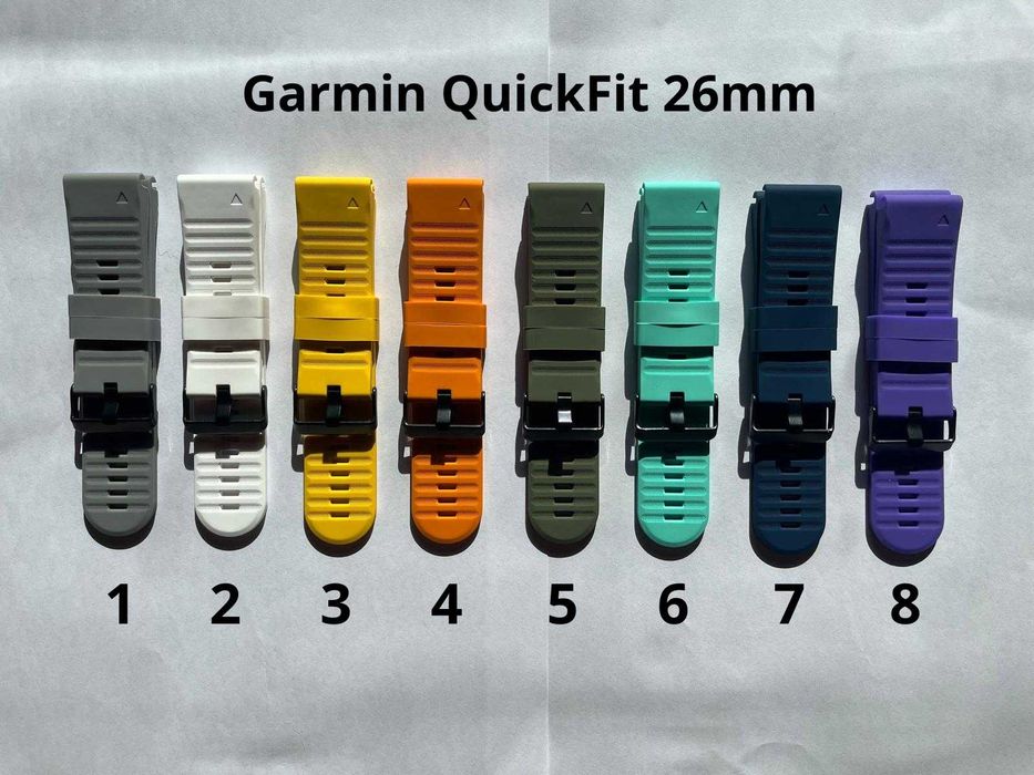 Силиконови каишки Garmin QuickFit 26мм Fenix 7X 8 51mm