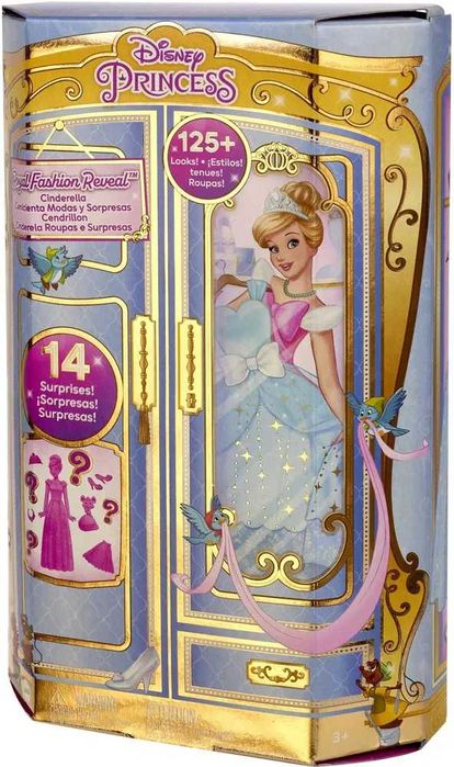 Кукла Disney Princess Пепеляшка с кралска рокля гардероб и аксесоари