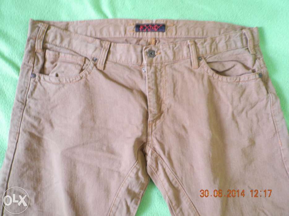 Blugi maro barbati, cambrati, noi, talie 51 x 2 cm