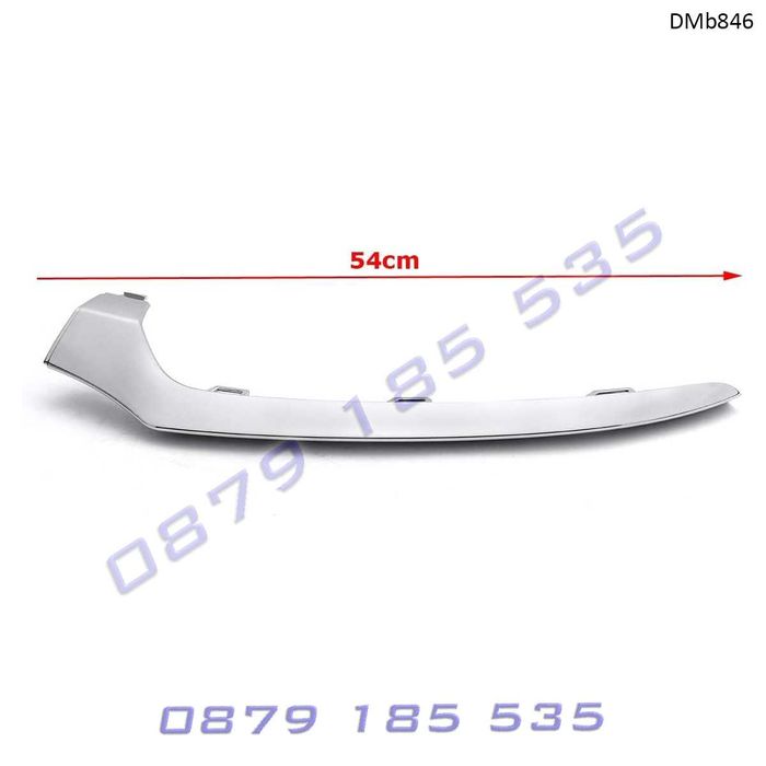 Тунинг хром лайсни за спойлер предна броня Mercedes C-Class W205 AMG