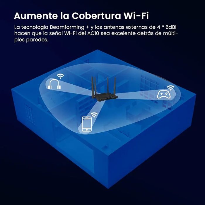 Router Tenda AC1200 Gigabit Dual Band - Viteză și Acoperire Extinsă