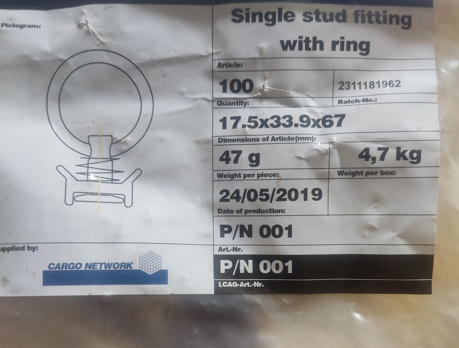 Фитинги за L образна шина . За товари!