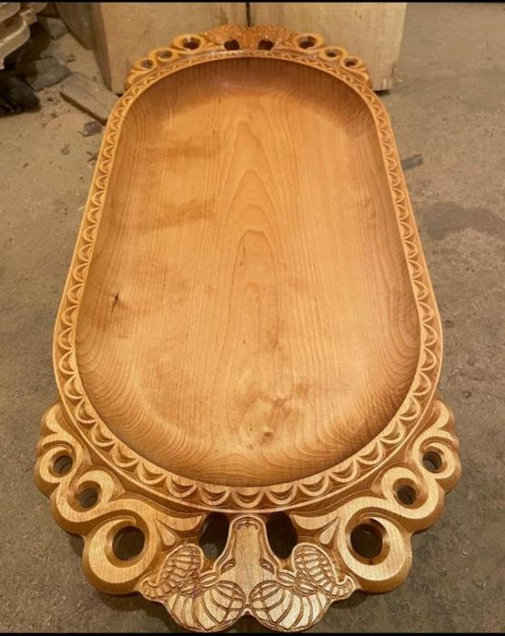 Астау ет табақ ағаш табақ қазақи ыдыстар кеселерде бар