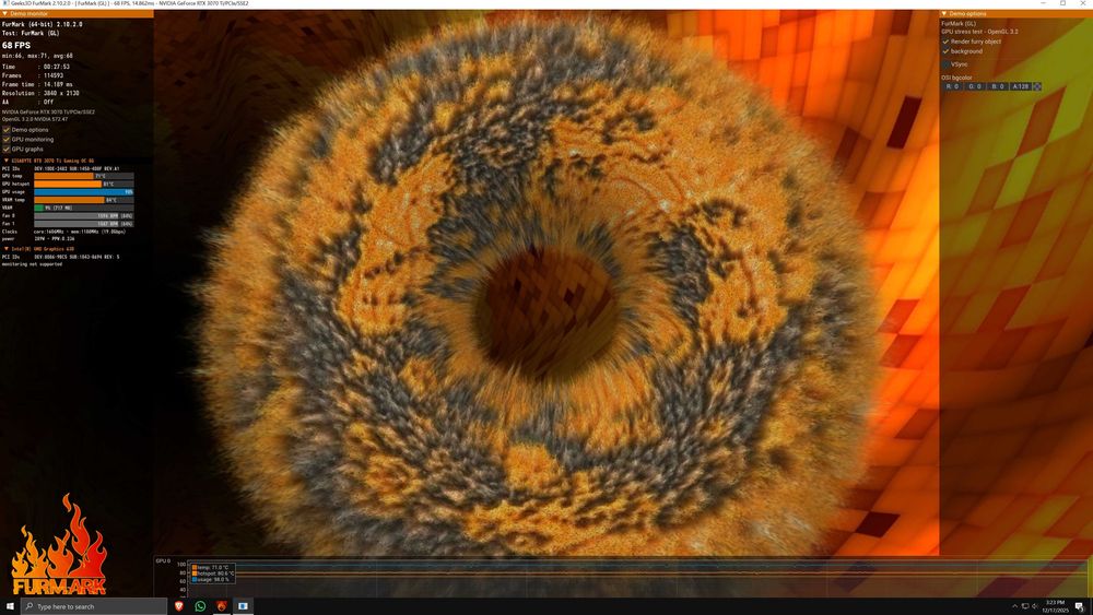 Placa video jocuri  GeForce RTX 3070 Ti GAMING OC 8G