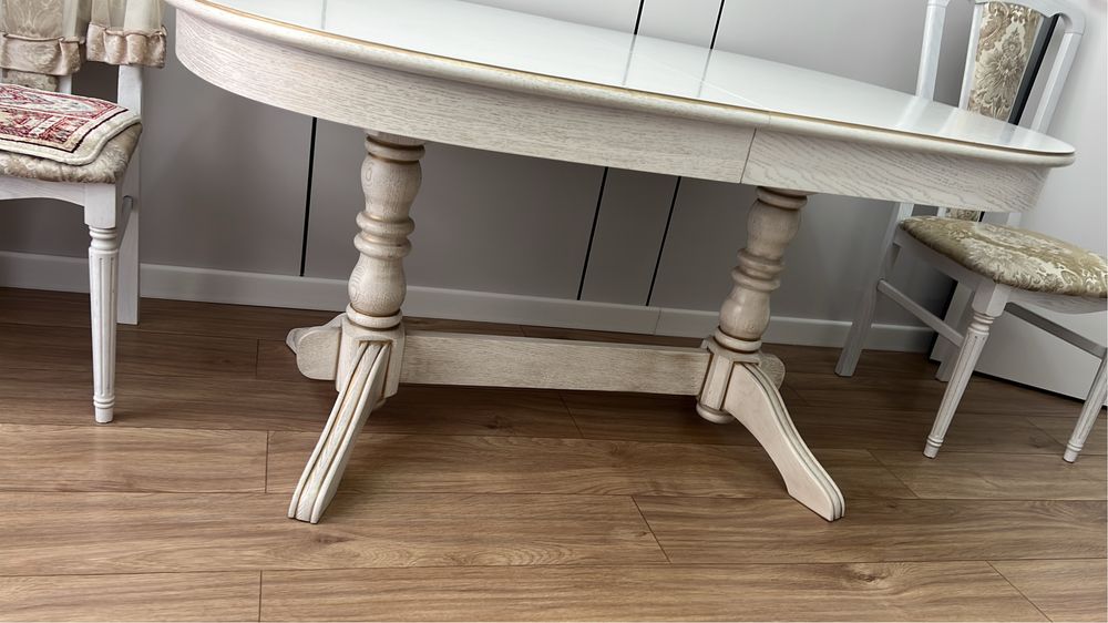 Дубовый Стол со стульями