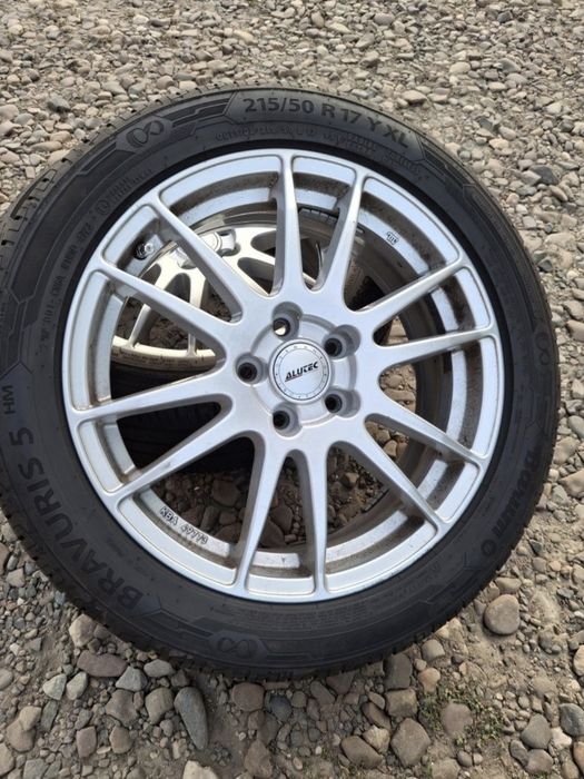 Set jante aliaj R17  5×108+ anvelope Barum