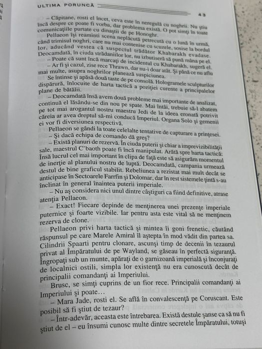 Carte Star Wars Ultima Porunca