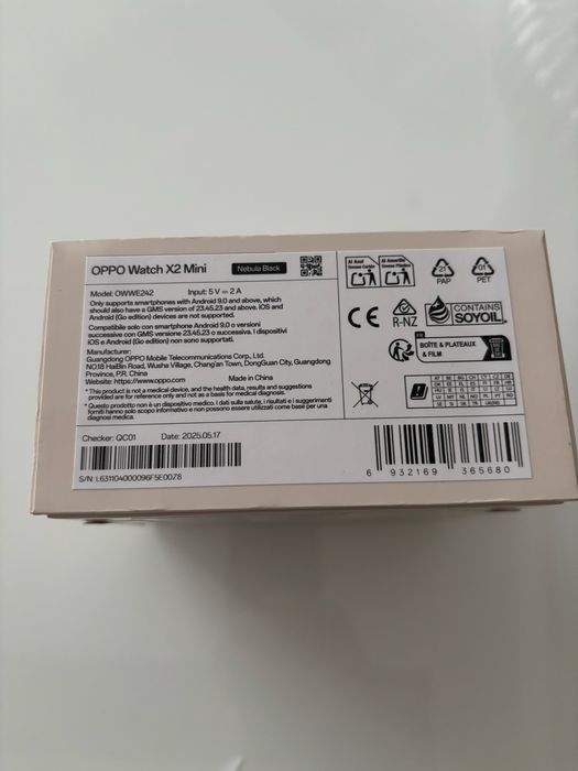 Oppo Watch X2 Mini black sigilat