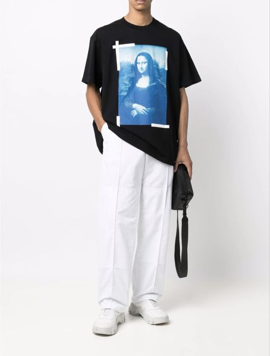 НОВО Тениска OFF-White MonaLisa oversize