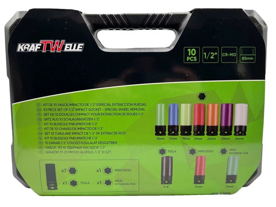 Ударни вложки с тефлоново покритие 10части KraftWelle