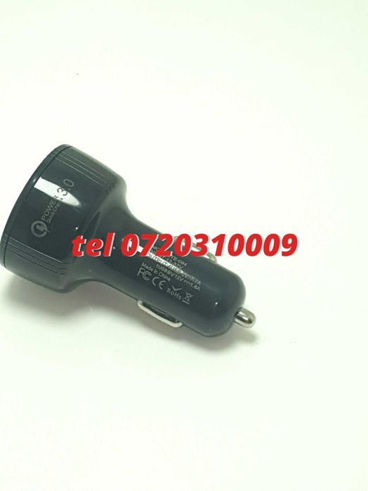 Incarcator Universal Masina Auto 4 Porturi Bricheta Usb Qc Fastcharge