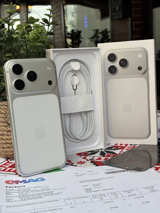 iPhone 17 Pro - 256GB  - Factura eMAG + CASCO 2 ANI
