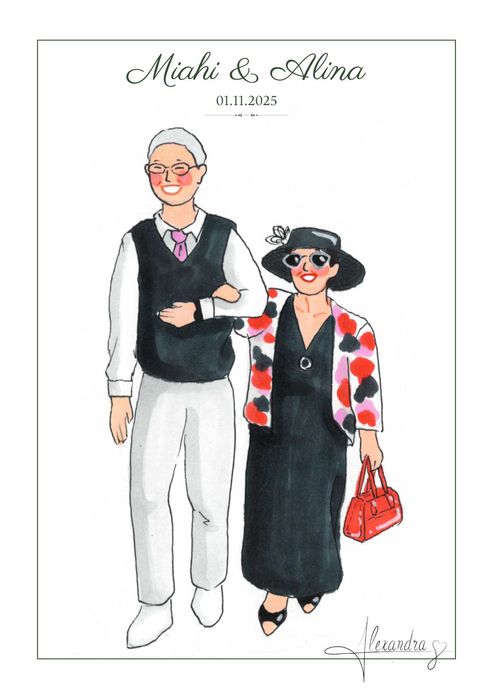 Ilustrații live pt. nunta, botez, cununie, majorat, eveniment privat