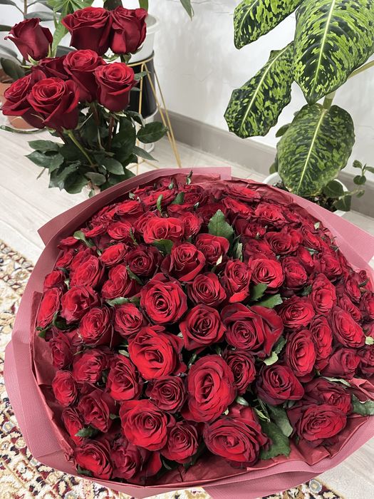 Продам 101 розы живые
