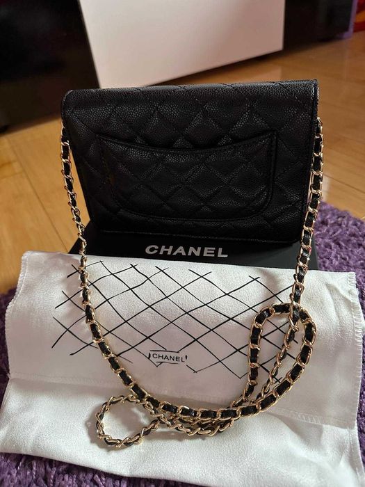 Geanta Chanel Classic Wallet on Chain