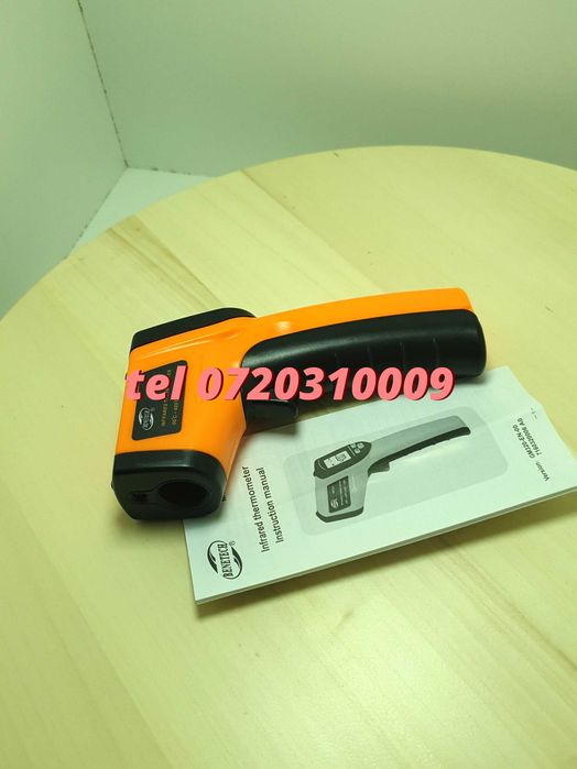 Termometru Infrarosu Gm320 Receptor Ir Cu Afisaj Digital Laser -50 / +350 Grade Pentru Masurarea Temperaturii Fara Contact In Domeniul Indicat