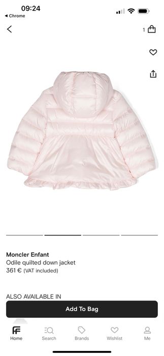 Geaca Moncler originala 18-24 luni