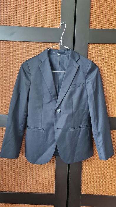 Sacou scoala/serbari pt baieti, in condiții f bune, culoare bleumarin