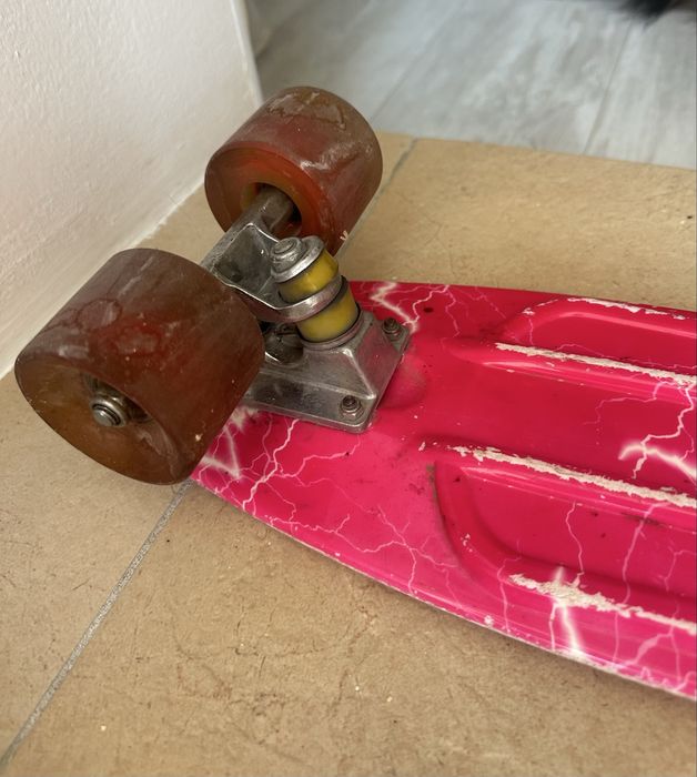 Скейт детский розовый