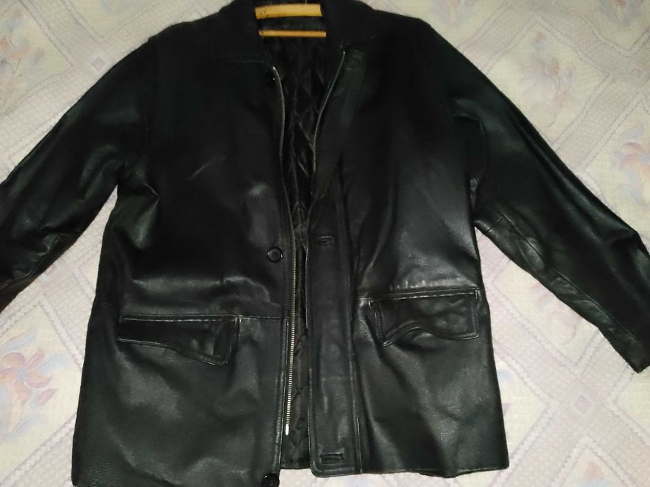 Куртка кожаная с подстёжкой натуральная