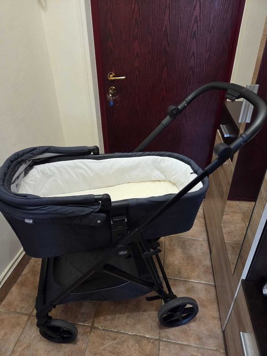 Carucior 3 in 1 Chicco Seety, Kory Plus 87146, BostonGrey, 0 luni+