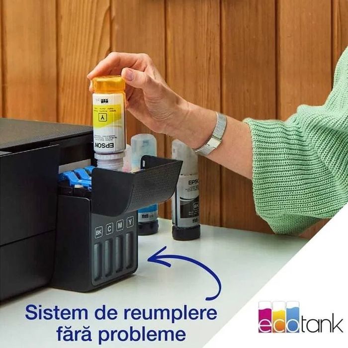 Imprimanta Epson L3250 Neagra + Set Cartuse