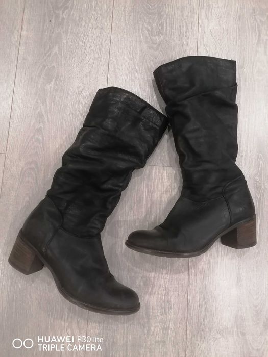 Дамски ботуши, естествена кожа