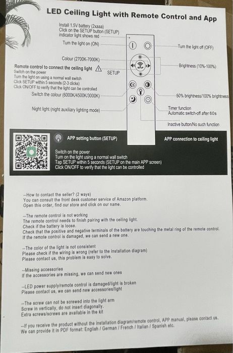 Lustra LED 45W 4200lm 3000-6500k, diverse modele in anunt