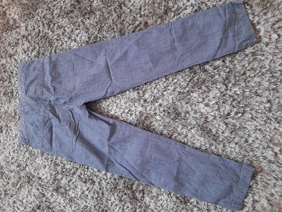 Blugi subțiri băiat 9-10 ani, H&M, bleu, treisferturi/lungi
