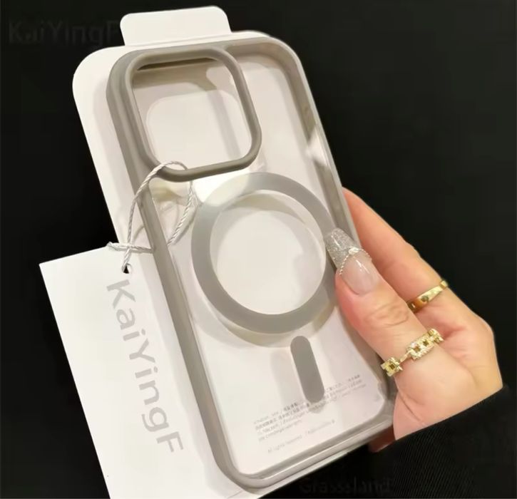 Iphone 16E 16 PRO PLUS PRO MAX Husa Magsafe Spate Clar Margine Silicon