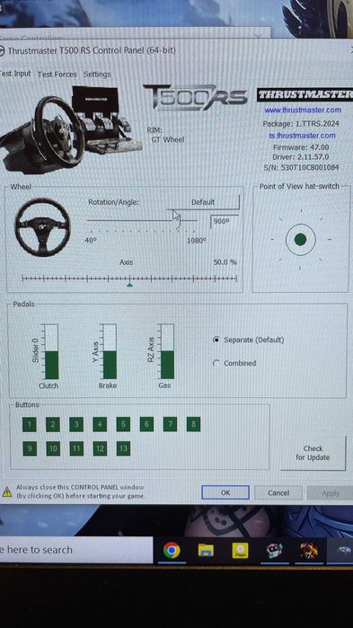 Продавам комплект волан и бюро: Thrustmaster T500 RS + Ultradesk Frag V3