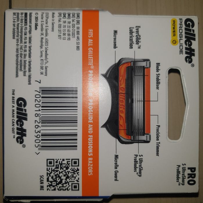 Set 4 rezerve Gillette Proglide Power  sigilat