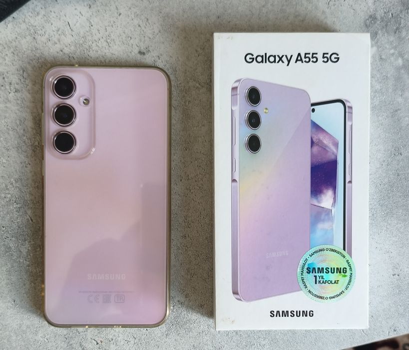 Samsung A55 5G идеал состояние янгидай, коробка документ, обмен йук