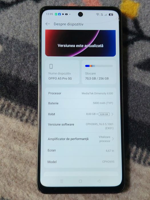 Vând telefon Oppo A5pro 5g