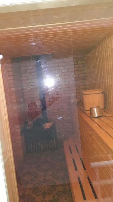 Баня на дровах с бассейном