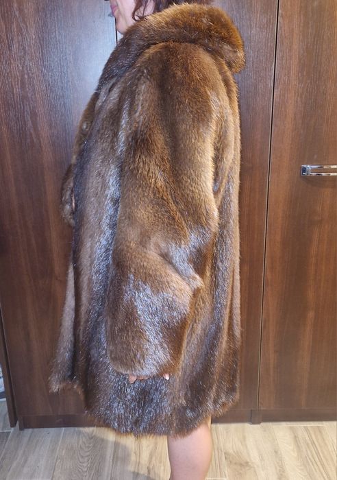 Haină de blană naturală de nurcă