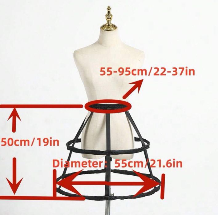 Кринолин за абитуриентска рокля два обръча