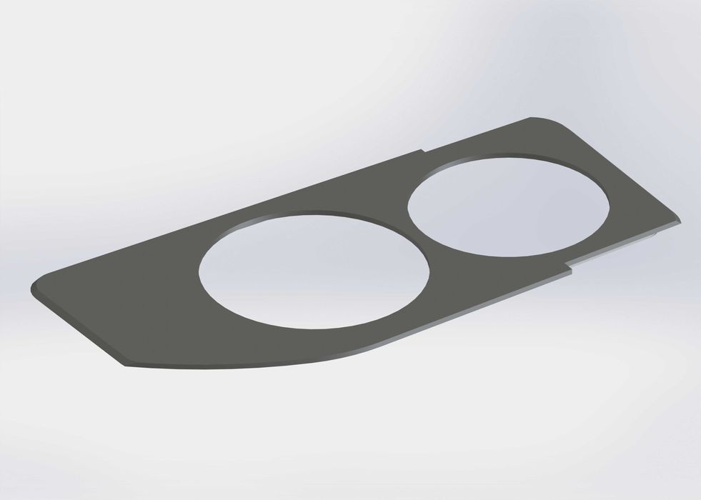 3D принтирана стойка за чаши за BMW e60