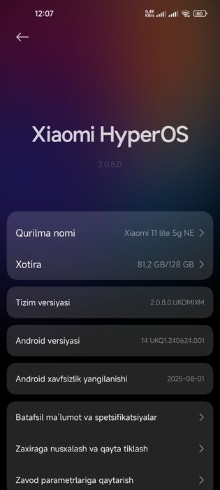 Xiaomi 11 lite 5g NE