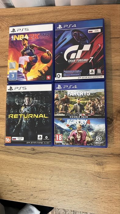 Продаю диски для PlayStation (PS5 и PS4)